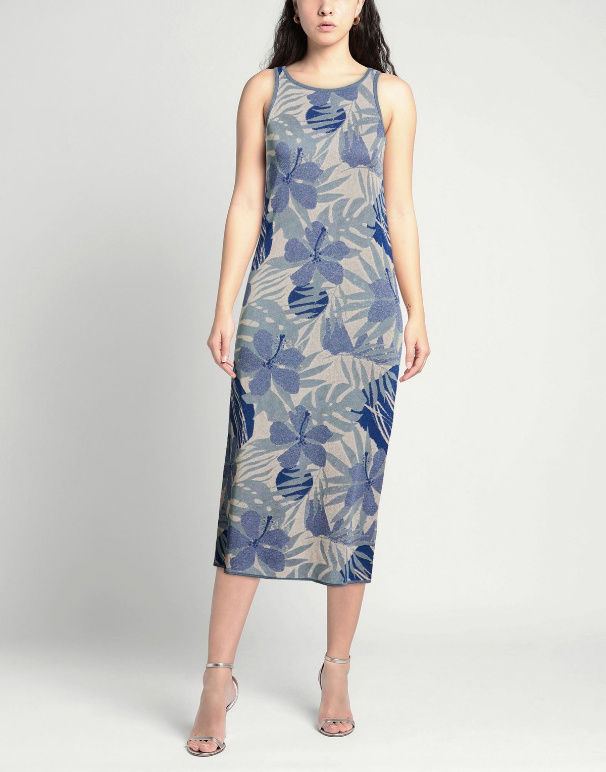 Alessia Santi Womens Midi dress Slate in Blue