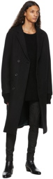 FREI-MUT Black Felted Wool Austin Coat