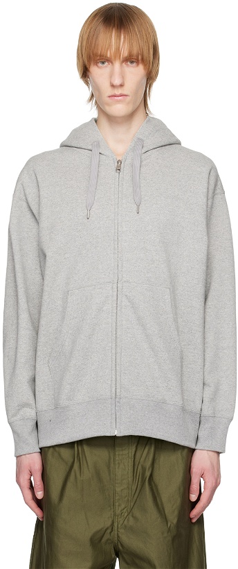 Photo: Comme des Garçons Homme Gray Printed Hoodie