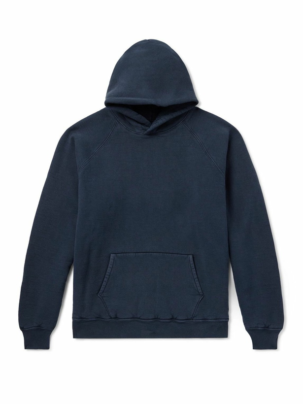 Photo: A.PRESSE - Cotton-Jersey Hoodie - Blue