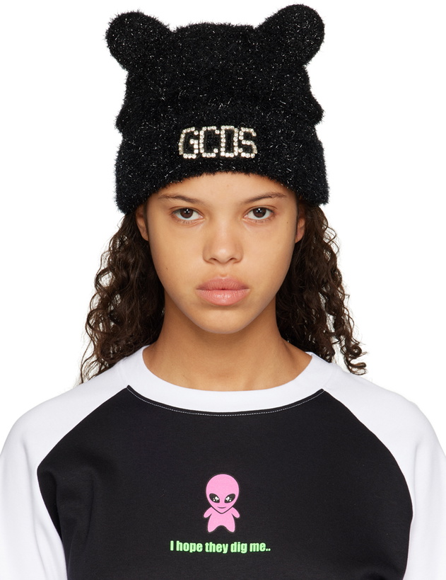 Photo: GCDS Black Teddy Ear Beanie