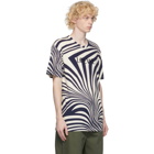 Loewe Off-White and Navy Psychedelic T-Shirt