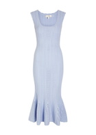 Loveshackfancy Tayleen Pointelle-knit Midi Dress Light Purple