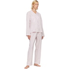 Tekla Pink Fine Twill Long-Sleeved Pyjama Shirt