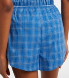 Faithfull Leya plaid cotton shorts