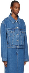 Magda Butrym Blue Classic Denim Jacket