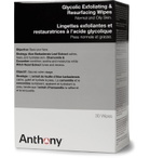 Anthony - Glycolic Exfoliating and Resurfacing Wipes, 30 Sheets - Colorless