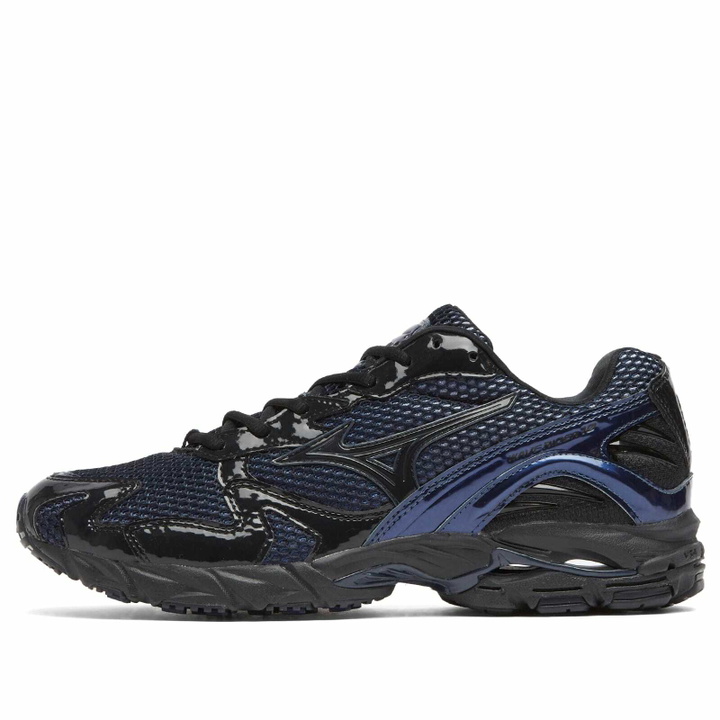 Photo: END. x Mizuno Wave Rider 10 in Black Beauty/Estate Blue