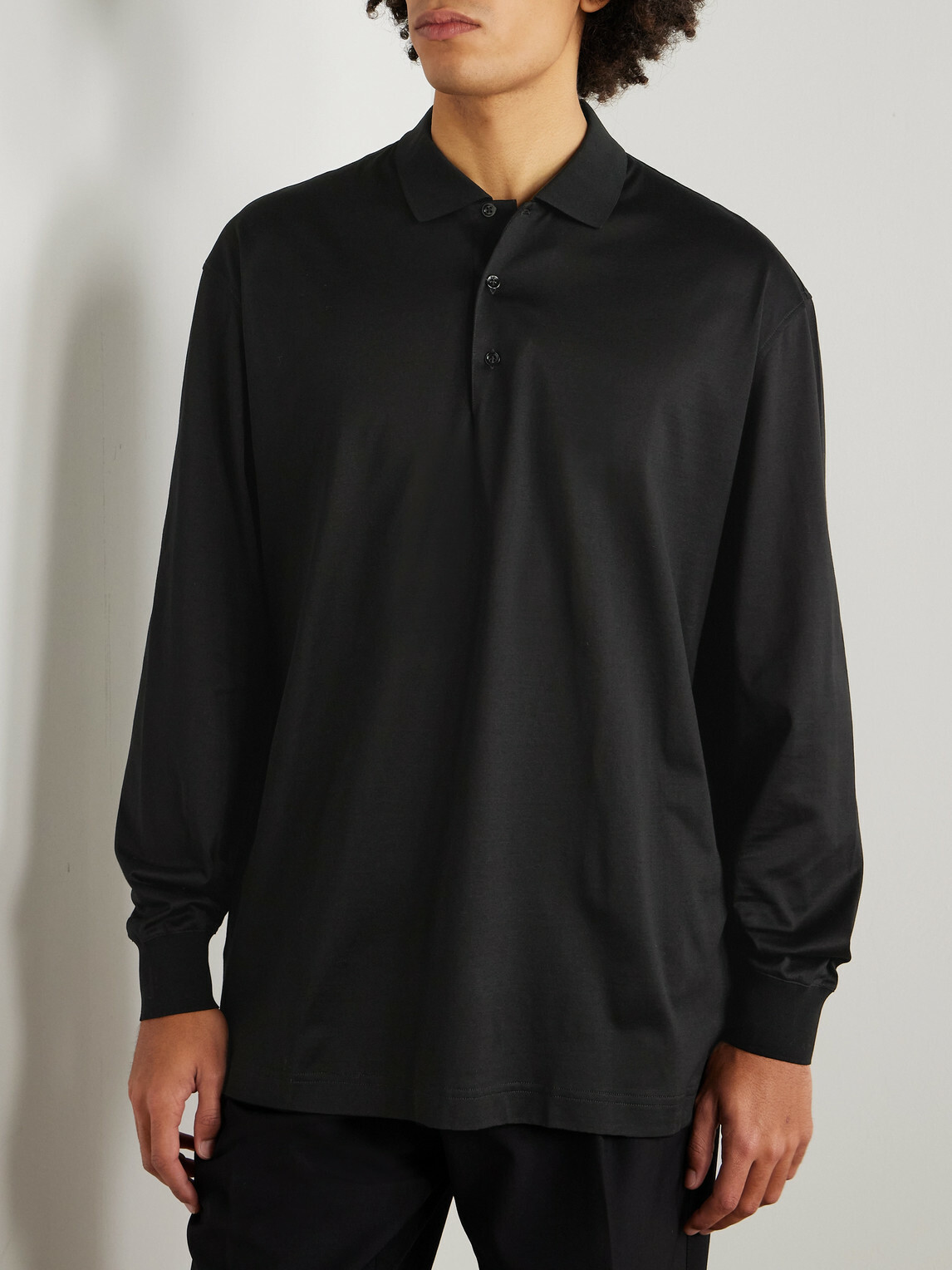 Charvet - Cotton Polo Shirt - Black