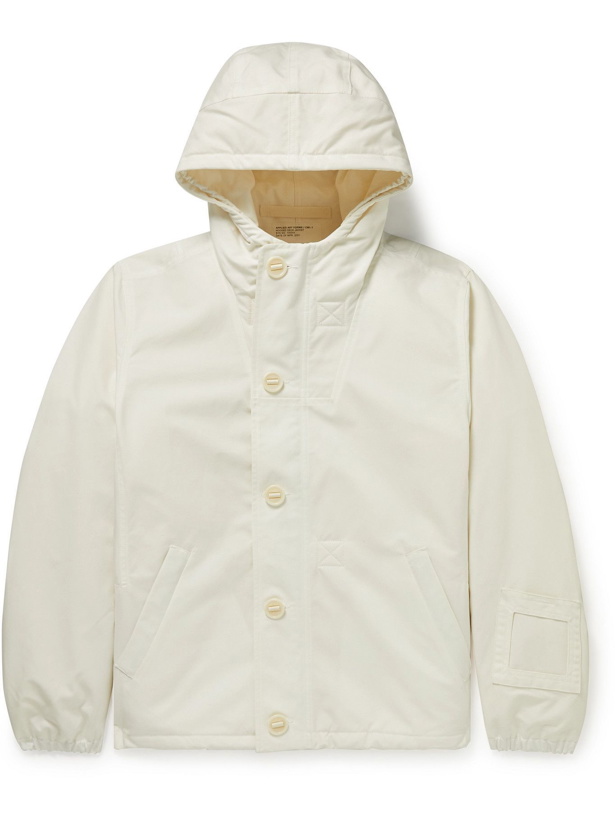 Photo: Applied Art Forms - CM1-1 Padded Cotton-Ventile Hooded Jacket - Neutrals