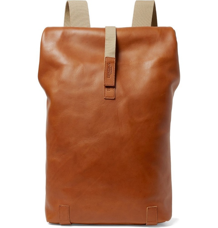 Photo: Brooks England - Pickwick Large Leather Backpack - Tan