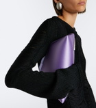 The Attico 8:30PM Small satin clutch
