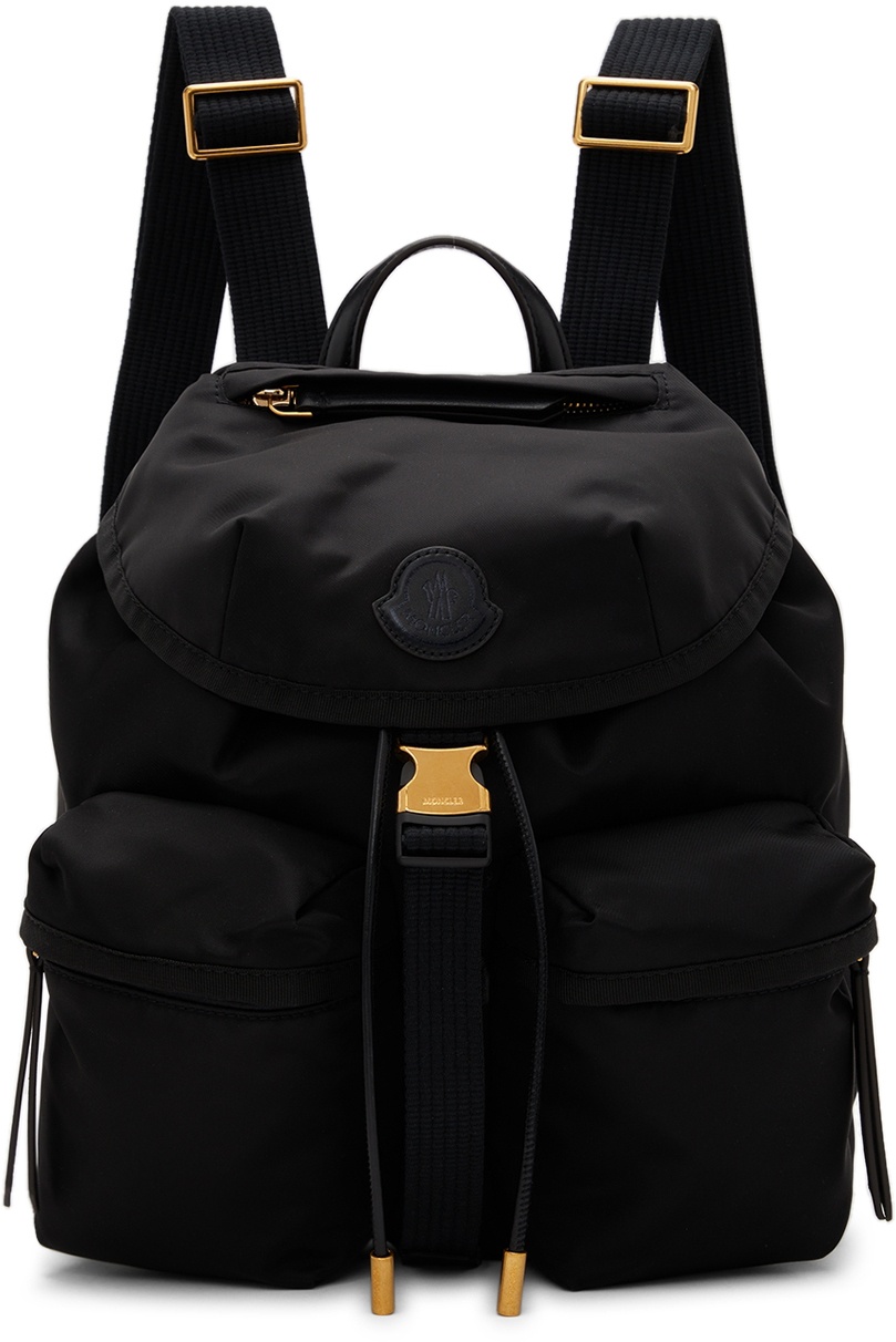 Moncler Large Dauphine Nylon Backpack In Black