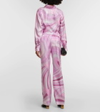 Pucci Iride silk twill straight pants