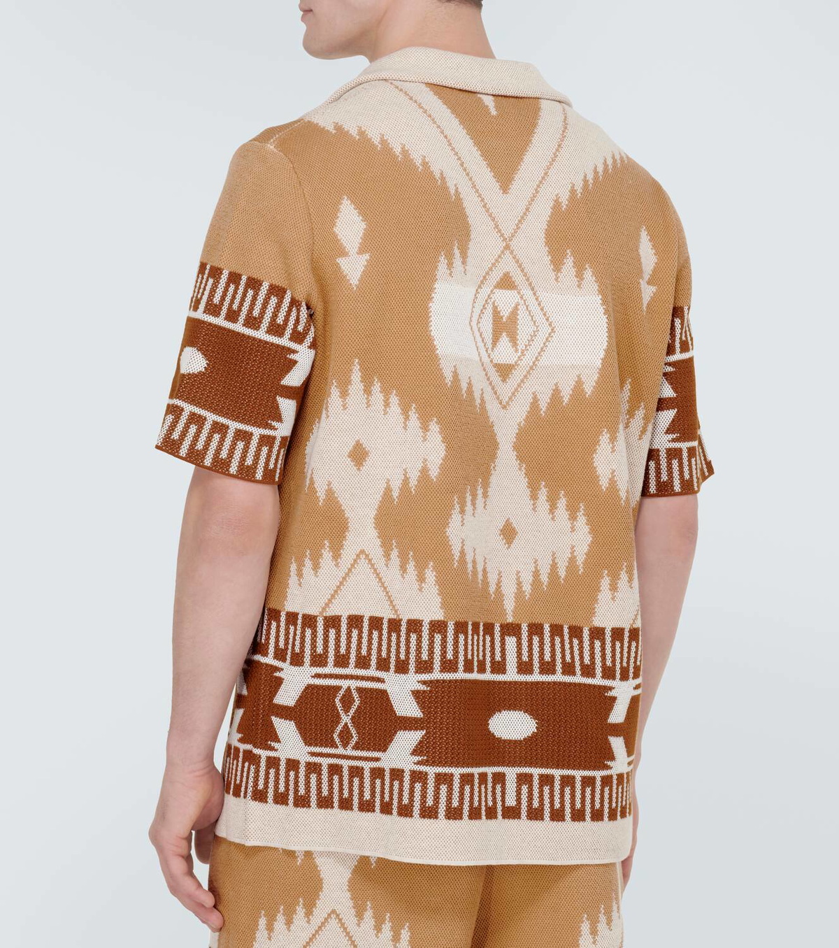Alanui Icon Piquet cotton jacquard shirt