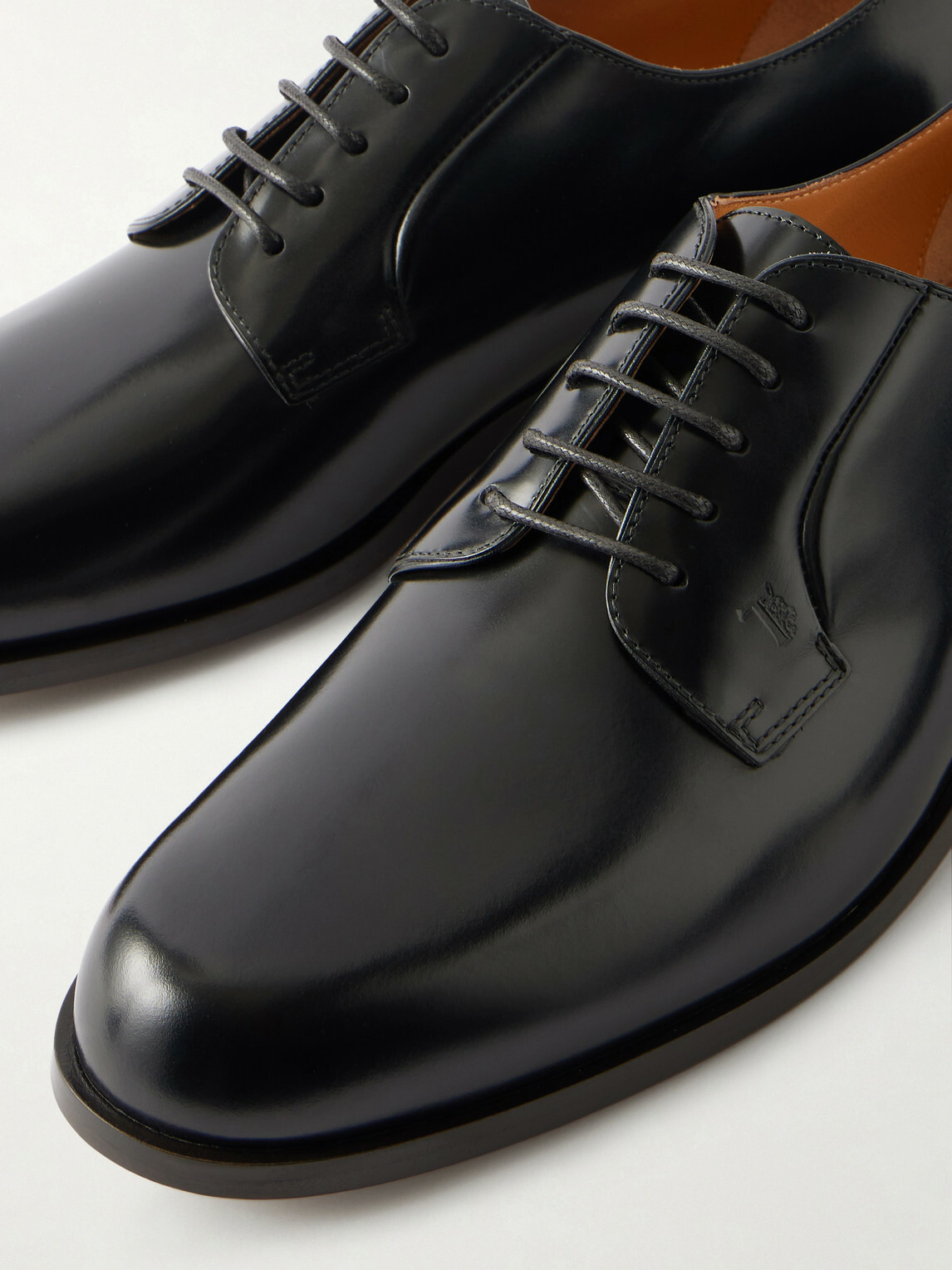 Tod's - Calgary Leather Derby Shoes - Black