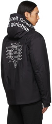 Undercover Black Evangelion Hood Print Blouson Jacket