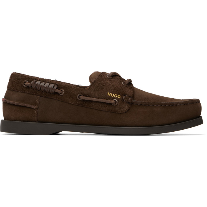 Photo: Hugo Brown Mixed Suedes Boat Shoes