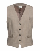 P. a.r. o.s. h. Womens Tailored Vest Taupe