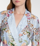 Camilla Tiled In Time belted floral jacket
