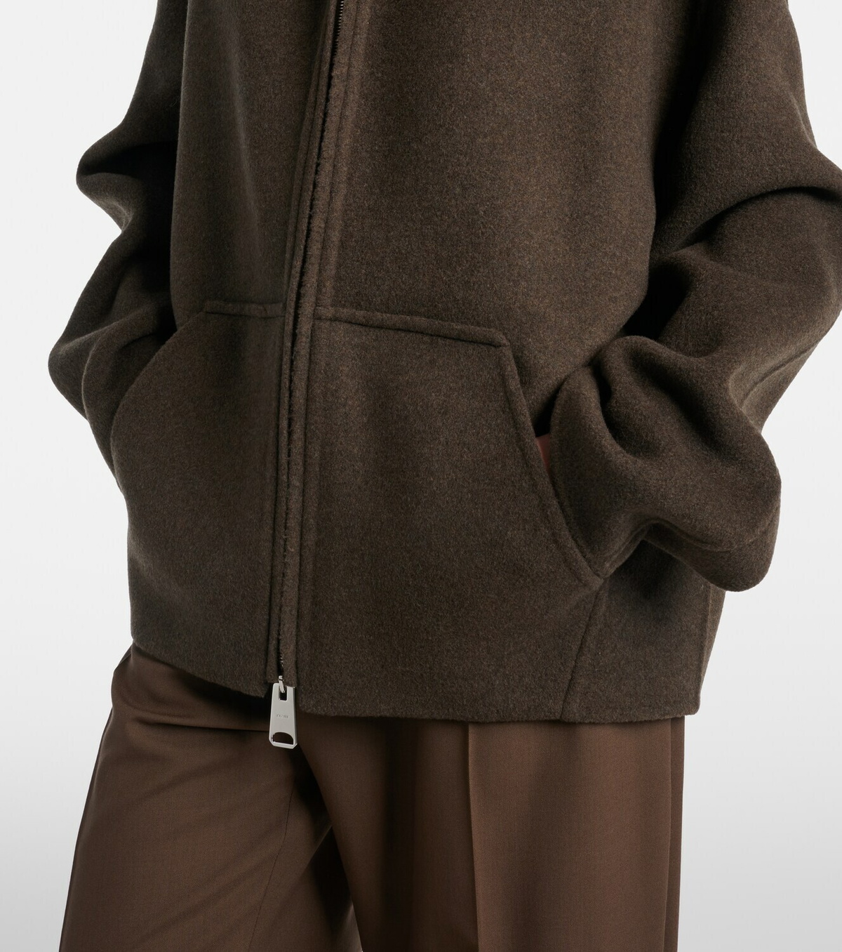 Khaite Dolem hooded oversized wool jacket