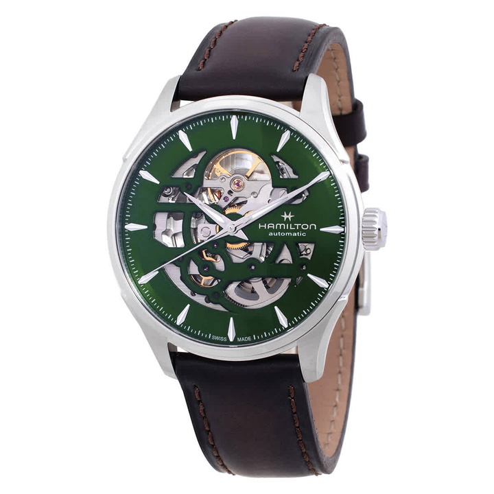 Photo: Hamilton Jazzmaster Skeleton Automatic Green Dial Mens Watch H42535560