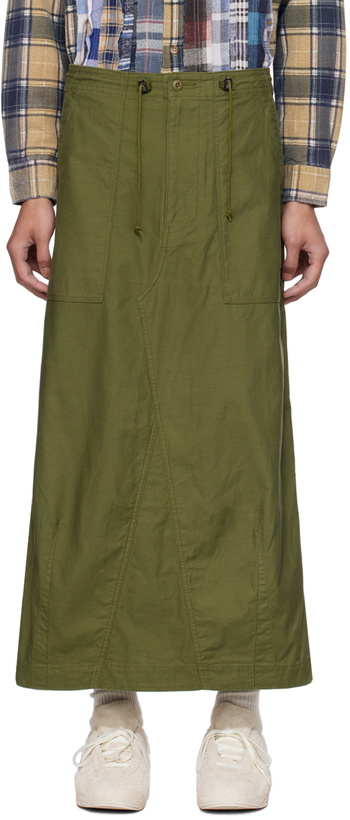 Photo: NEEDLES Khaki Fatigue Midi Skirt