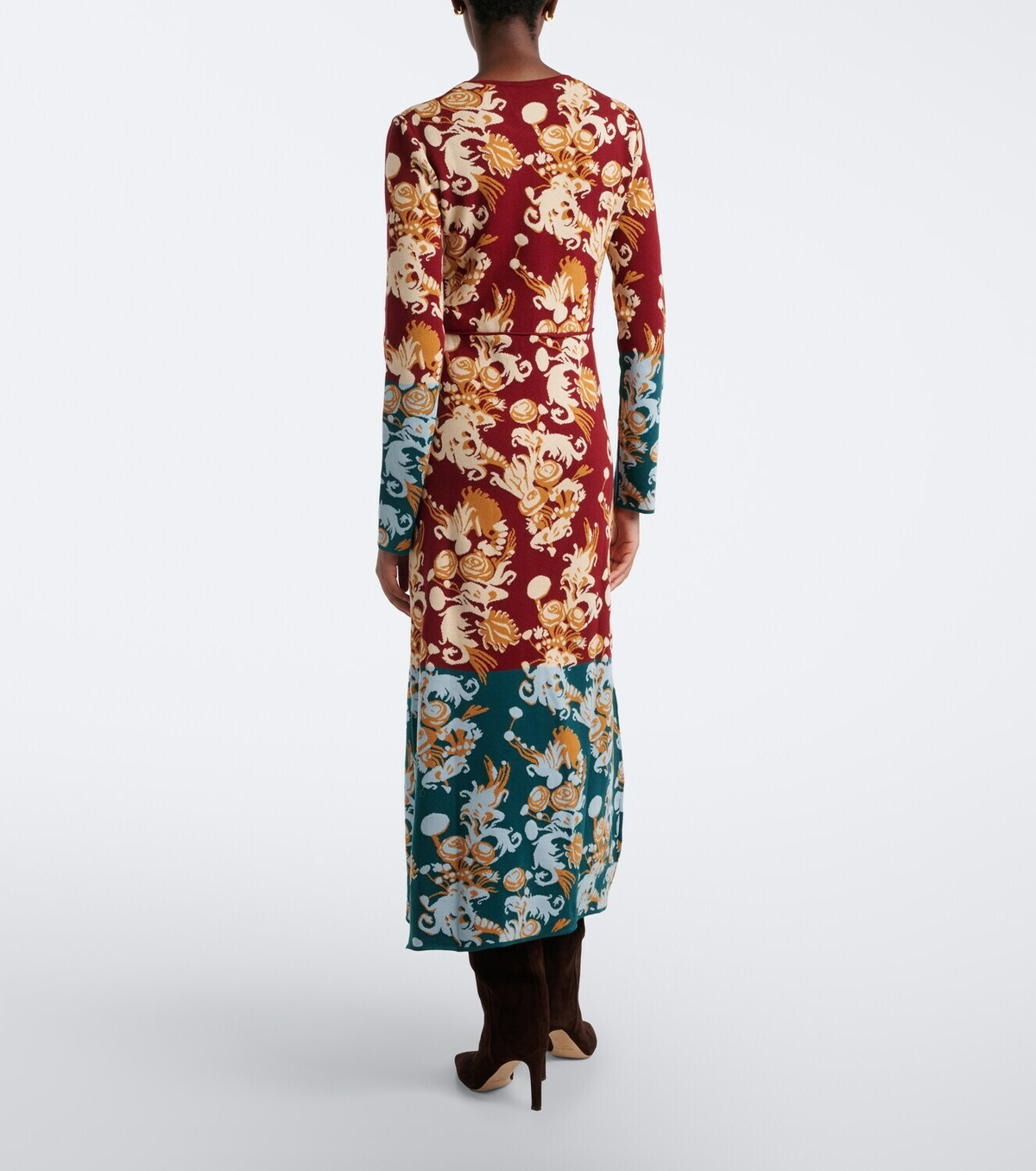 La DoubleJ Coven jacquard cotton-blend midi dress