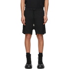 Boris Bidjan Saberi Black Double Object-Dyed Shorts