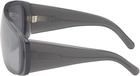 MM6 Maison Margiela Gray Mask Sunglasses