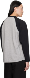 WTAPS Gray & Black Ian Long Sleeve T-shirt