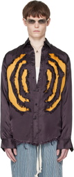 Edward Cuming Purple Vortex Lung Shirt