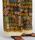 Alémais Minnie printed cotton wide-leg pants
