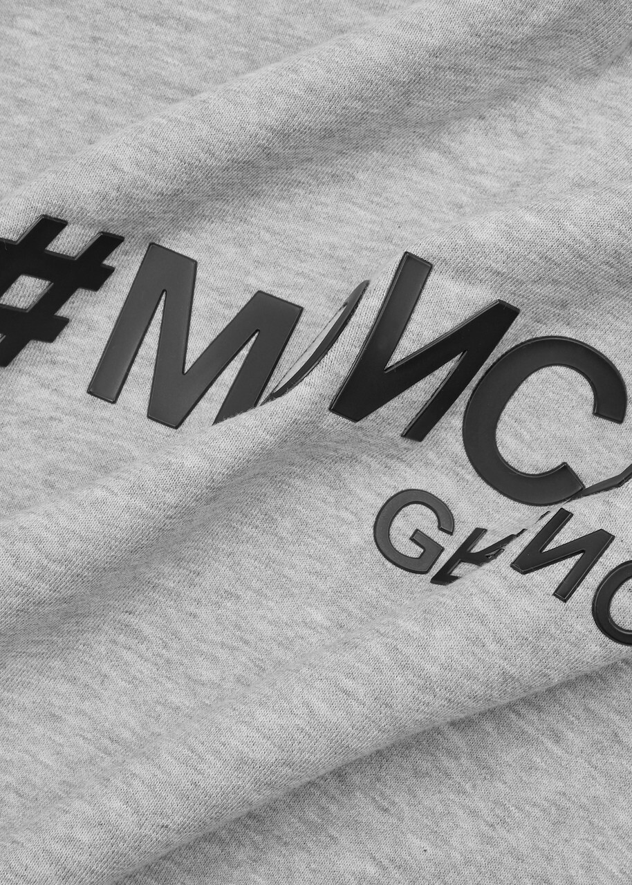 Moncler Grenoble Logo Hooded Cotton Sweatshirt Grey