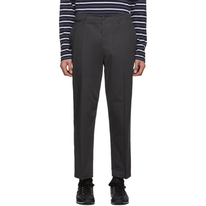 Photo: Lemaire Grey Twill Chino Trousers