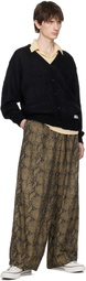 WACKO MARIA Black Mohair Knit Cardigan