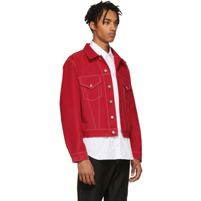 Trucker store jacket red