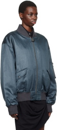 Vivienne Westwood Gray Bernardo Bomber Jacket