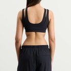 Nike Women's x SKIMS Matte Double Strap Scoop Bra in Obsidian