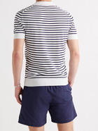 ORLEBAR BROWN - Holman Slim-Fit Striped Sea Island Cotton Polo Shirt - Blue