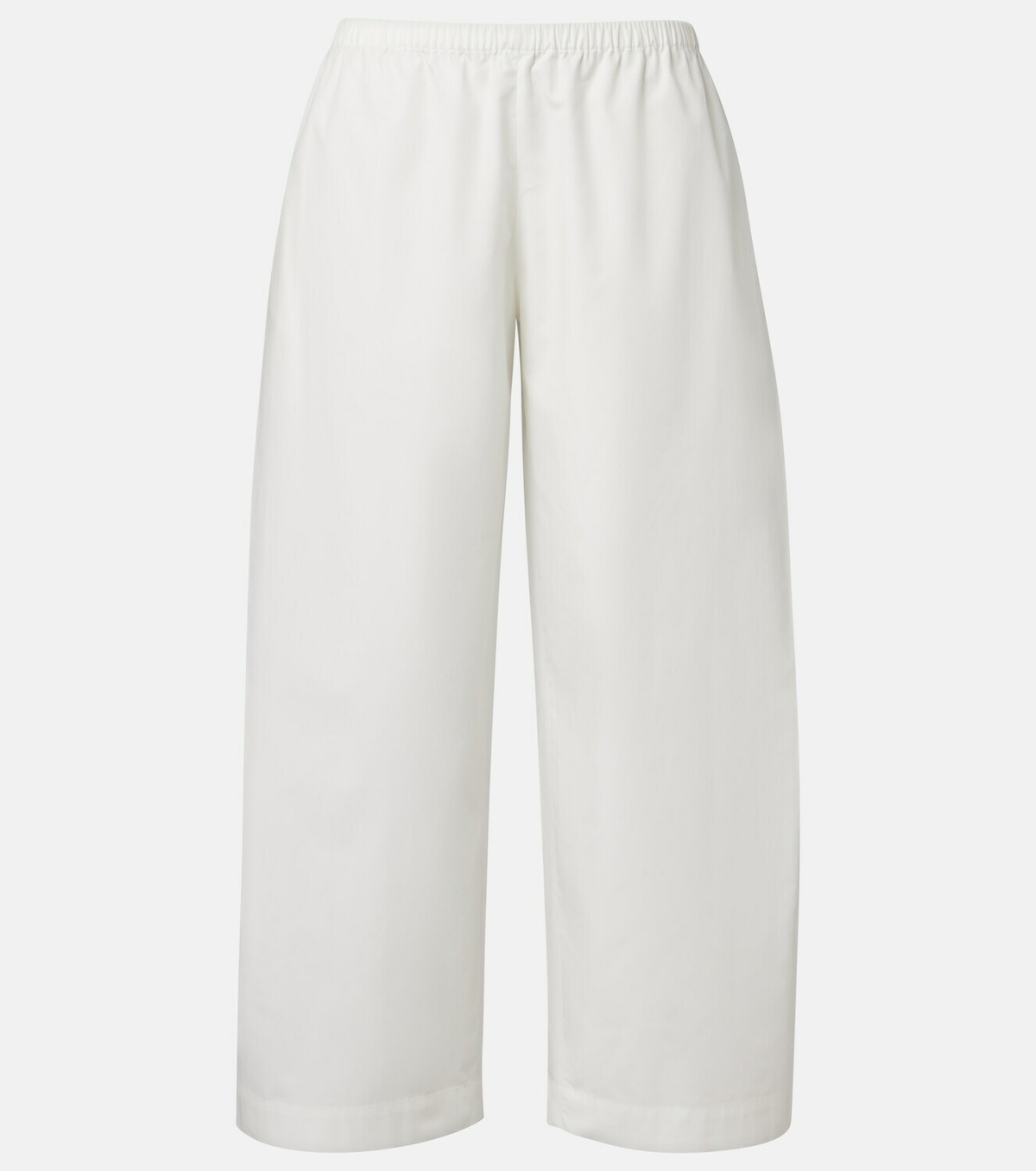 Khaite Roma cotton poplin wide-leg pants