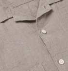 Pilgrim Surf Supply - Vincent Camp-Collar Textured-Linen Shirt - Neutrals