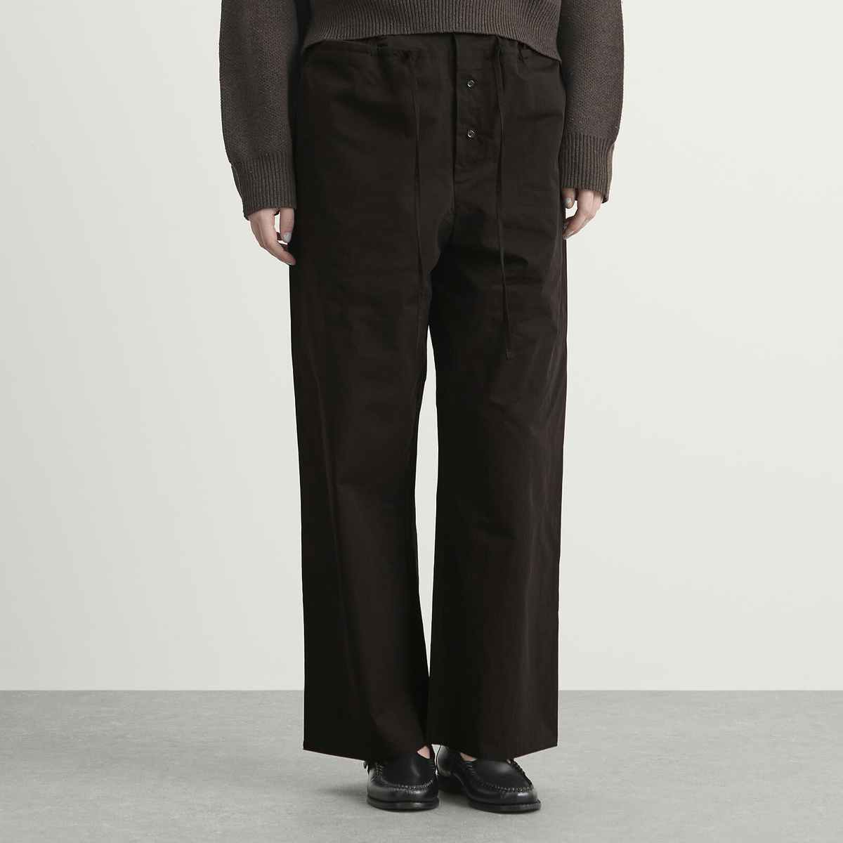 Deiji Studios Women's Two Band Trousers in Black