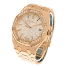 Audemars Piguet Royal Oak Automatic Diamond Silver Dial Ladies Watch 15551OR.ZZ.1356OR.04