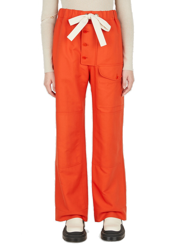 Photo: Drawstring Pants in Orange