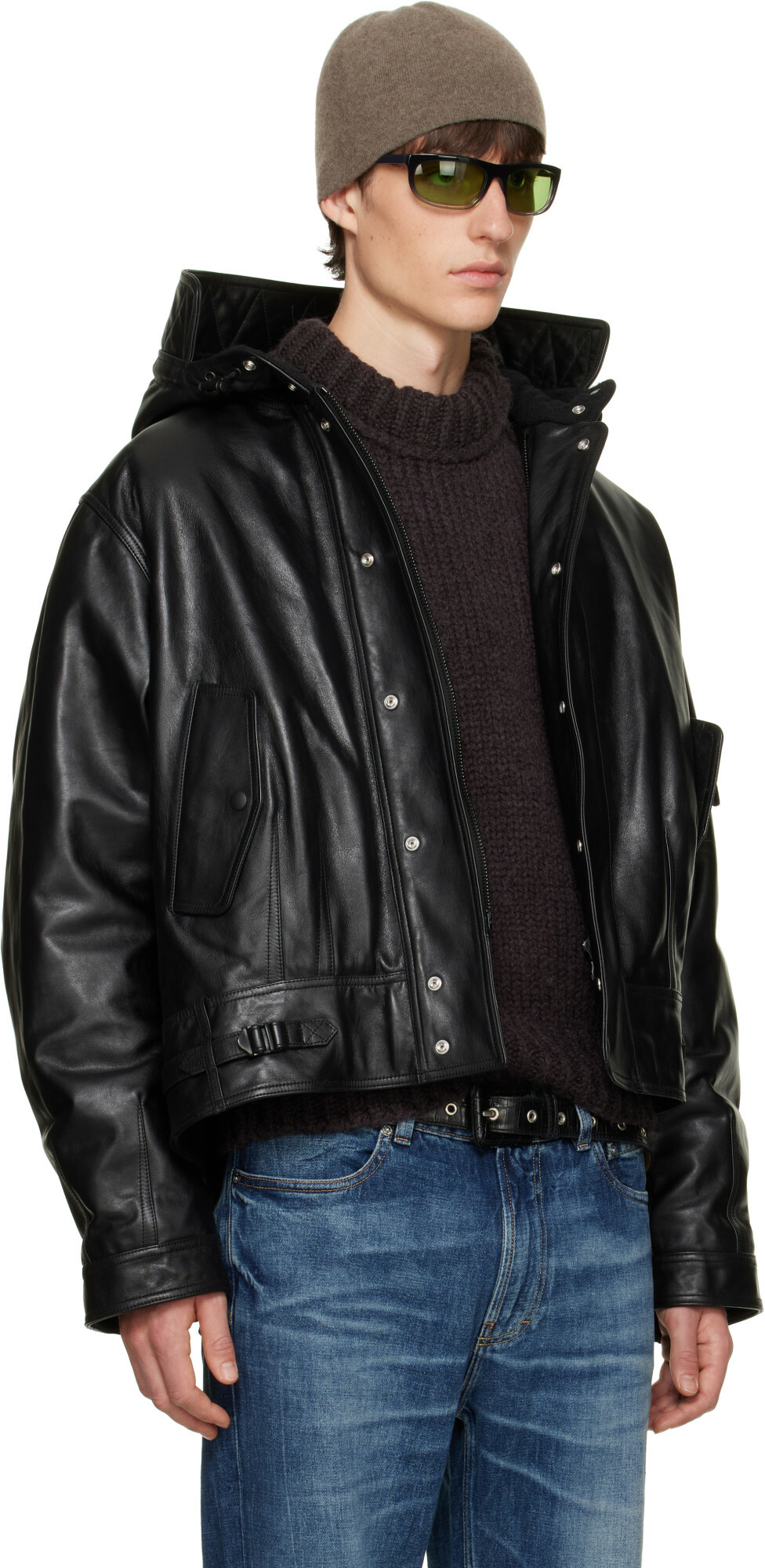 OUR LEGACY Black Orbit Leather Jacket