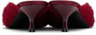 Victoria Beckham Red Sloan Mules