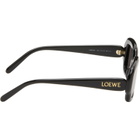 LOEWE Black Rectangular Slim Sunglasses