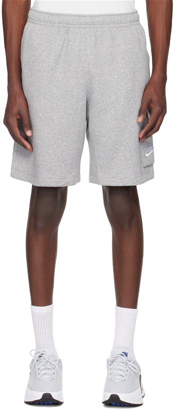 Photo: Nike Gray Embroidered Shorts