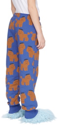 TINYCOTTONS Kids Blue Tiny Poodle Sweatpants